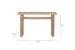 Ibo Reclaimed Wood Console Table - Natural