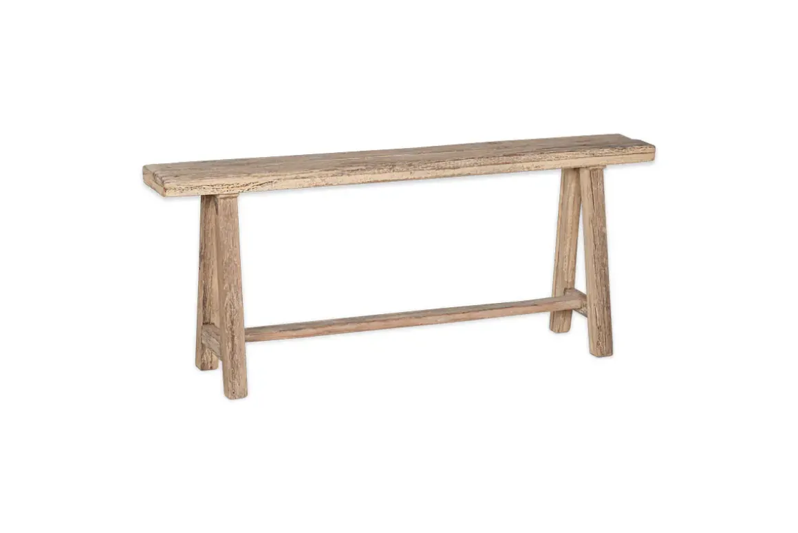 Ibo Reclaimed Wood Long Bench - Natural