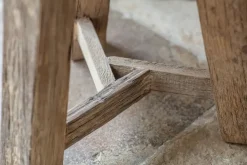 Ibo Reclaimed Wood Round Side Table - Natural