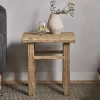Ibo Reclaimed Wood Side Table - Natural