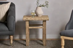 Ibo Reclaimed Wood Side Table - Natural