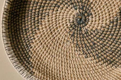 Idana Basket Wall Art - Natural, Black & White