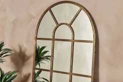 Imoma Iron Full Length Arch Mirror - Brass