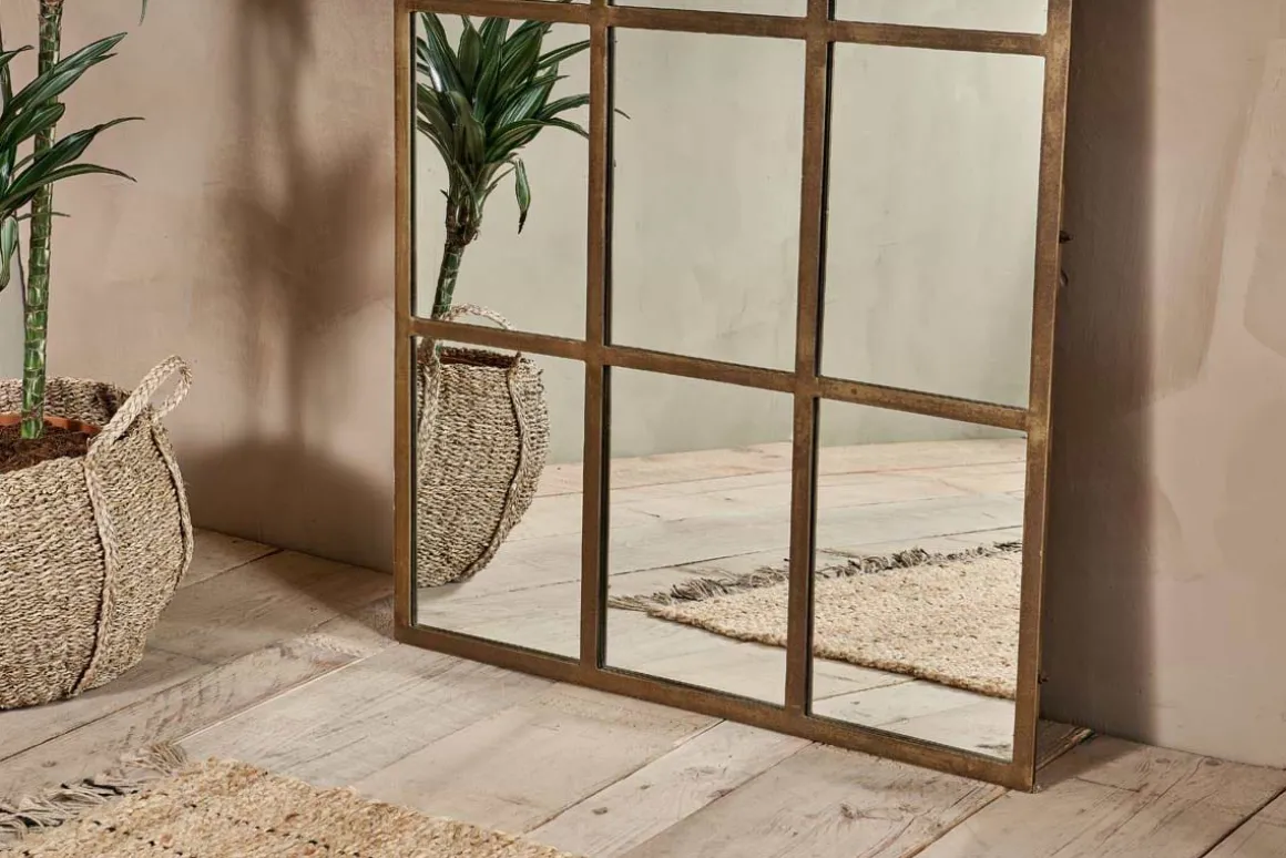 Imoma Iron Full Length Arch Mirror - Brass