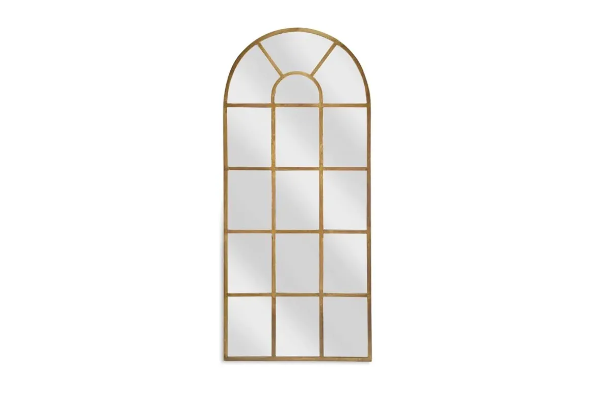 Imoma Iron Full Length Arch Mirror - Brass
