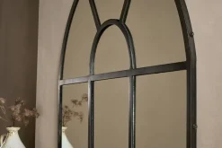 Imoma Iron Overmantle Arch Mirror