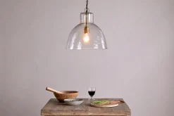 Inayah Recycled Glass Pendant - Clear