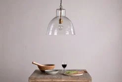 Inayah Recycled Glass Pendant - Clear