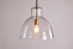 Inayah Recycled Glass Pendant - Clear