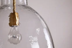 Inayah Recycled Glass Pendant - Clear