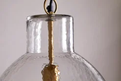 Inayah Recycled Glass Pendant - Clear