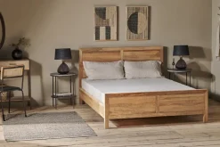 Indali Mango Wood Bed - Natural