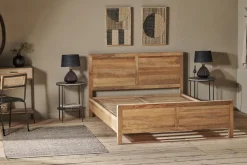 Indali Mango Wood Bed - Natural