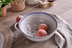 Indigo Drop Colander - Indigo
