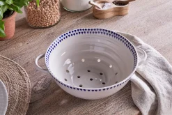 Indigo Drop Colander - Indigo