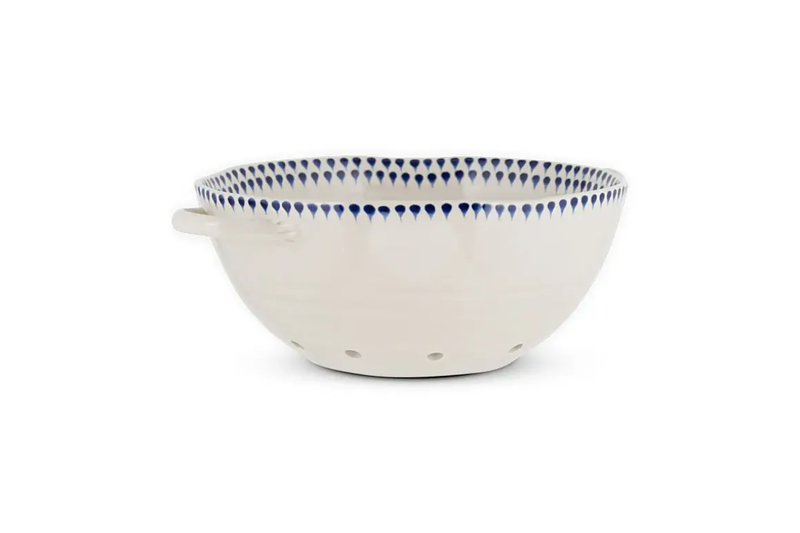 Indigo Drop Colander - Indigo