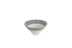 Indigo Drop Serving Bowl - Cream & Indigo - Medium