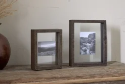 Indu Standing Mango Wood Frame - Dark Ash