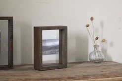 Indu Standing Mango Wood Frame - Dark Ash