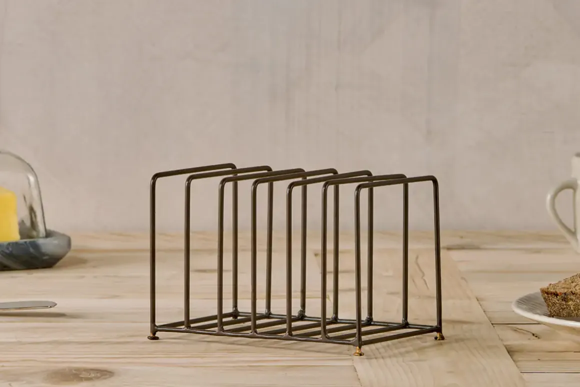 Inkollu Toast Rack - Aged Brass