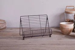 Inkollu Wire Bookstand - Aged Brass