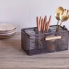 Inkollu Wire Cutlery Holder - Aged Brass