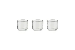 Irda Glass Small Tealight - Clear - Small (Set of 3)
