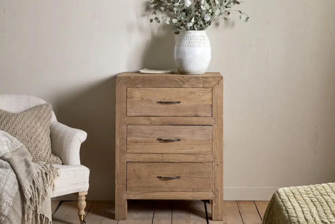 Iya Reclaimed Wood Chest of Drawers - Natural - Small