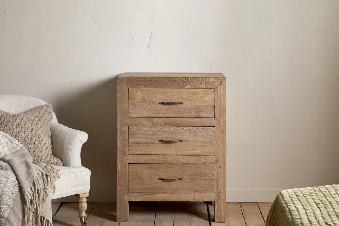 Iya Reclaimed Wood Chest of Drawers - Natural - Small