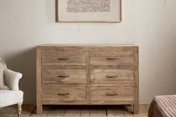 Iya Reclaimed Wood Chest of Drawers - Natural - Large
