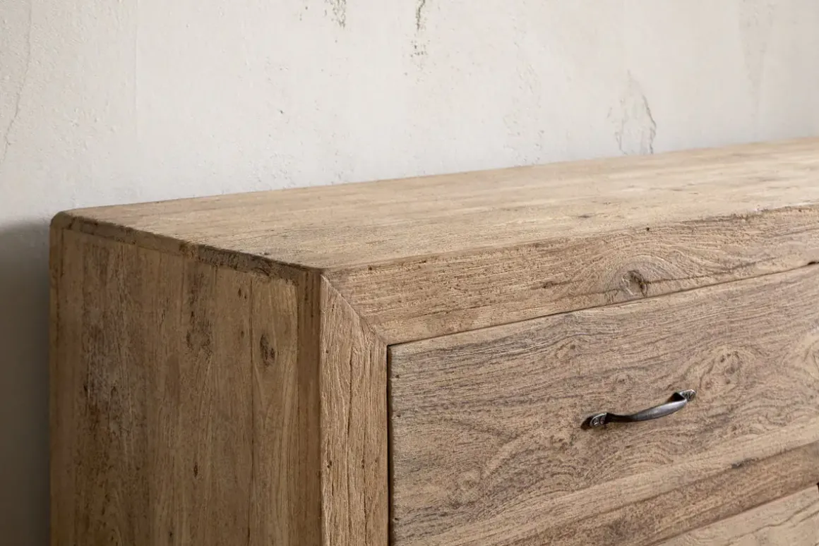 Iya Reclaimed Wood Chest of Drawers - Natural - Large