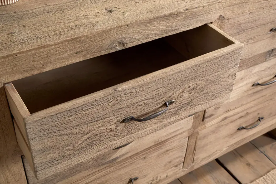 Iya Reclaimed Wood Chest of Drawers - Natural - Large