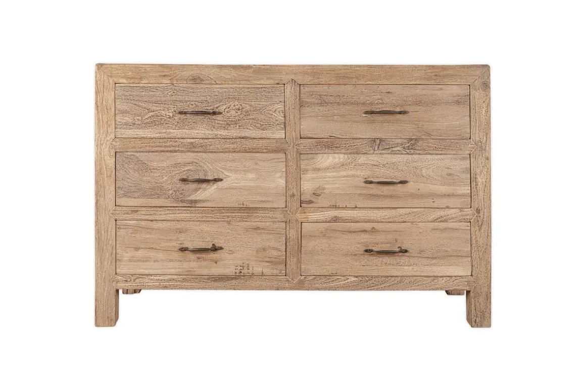 Iya Reclaimed Wood Chest of Drawers - Natural - Large