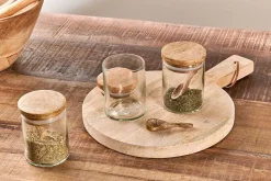Izaan Spice Jar - Clear - (Set of 3)