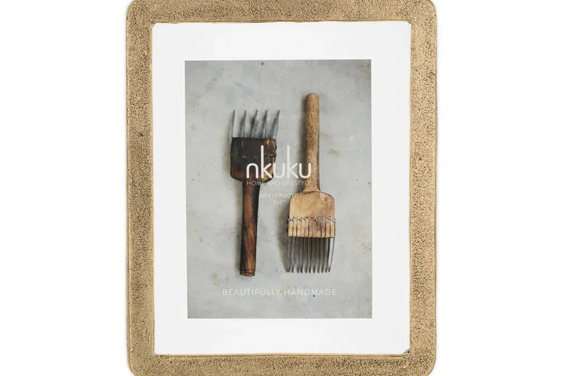 Jahala Wall Hung Photo Frame - Antique Brass