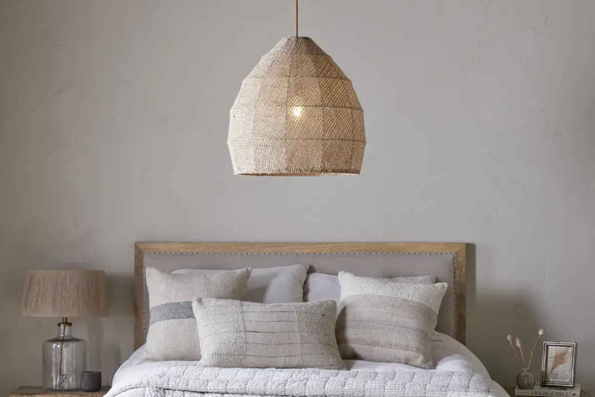 Jahari Woven Jute Pendant - Natural