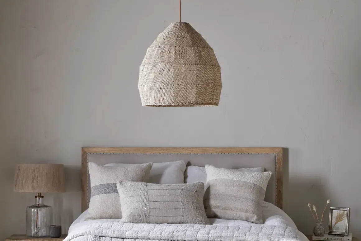 Jahari Woven Jute Pendant - Natural