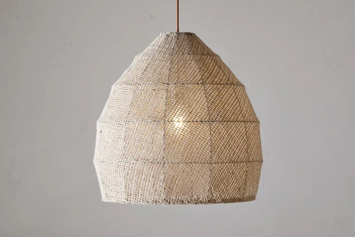 Jahari Woven Jute Pendant - Natural