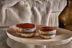 Janka Tealight Holders - Amber (Set of 2)
