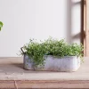 Japos Outdoor Planter Tray - Aged Zinc