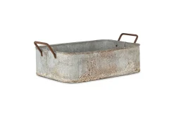 Japos Outdoor Planter Tray - Aged Zinc
