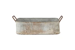 Japos Outdoor Planter Tray - Aged Zinc