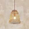 Jatani Wire Lampshade - Antique Brass - Small Oval