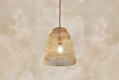 Jatani Wire Lampshade - Antique Brass - Small Oval