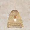 Jatani Wire Lampshade - Antique Brass - Large Oval