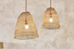 Jatani Wire Lampshade - Antique Brass - Large Oval