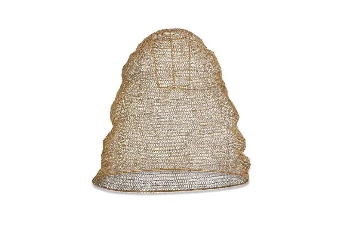 Jatani Wire Lampshade - Antique Brass - Large Oval