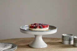 Juniper Drop Ceramic Stand - Cream & Juniper