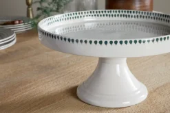 Juniper Drop Ceramic Stand - Cream & Juniper