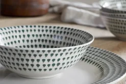 Juniper Drop Cereal Bowl - Cream & Juniper